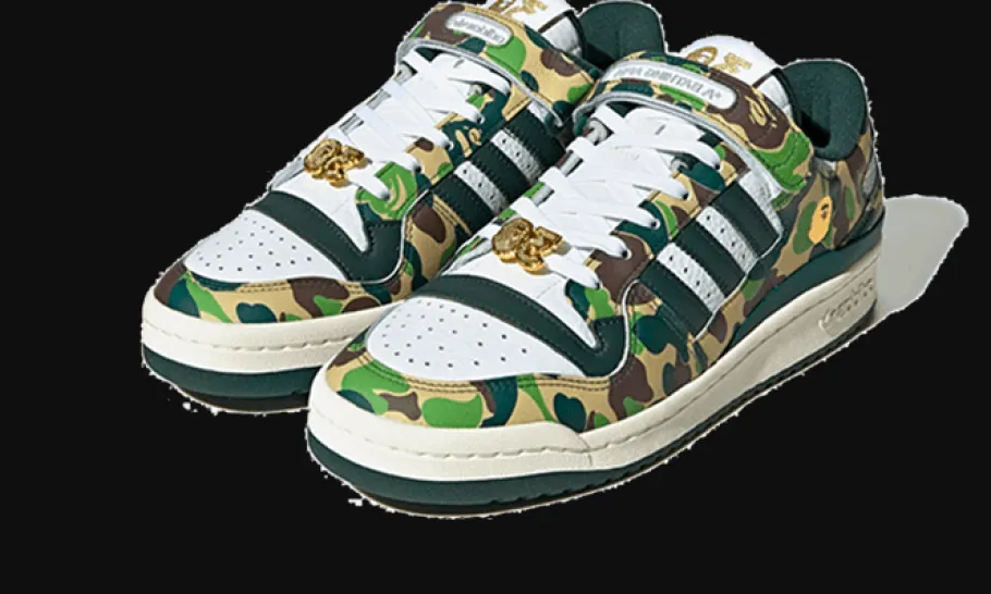 Forum 84 Low Bape 30th Anniversary Green Camo<Adidas Hot