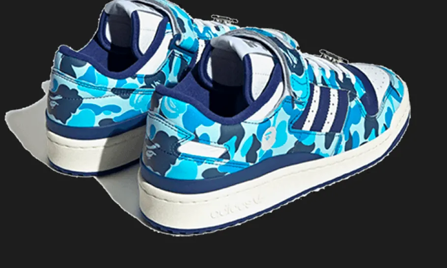 Forum 84 Low Bape 30th Anniversary Blue Camo<Adidas Outlet