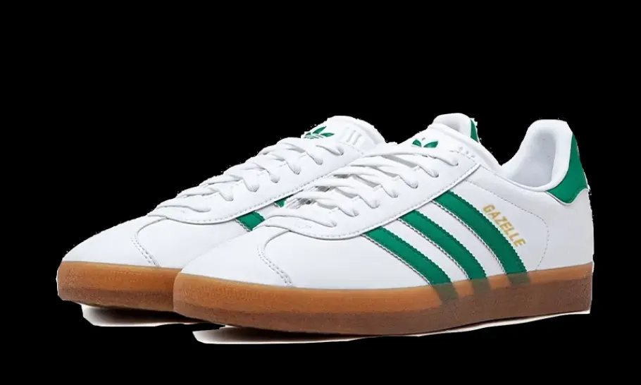 Gazelle Cloud White Bold Green<Adidas Best
