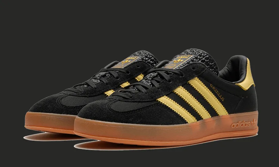 Gazelle Indoor Core Black Almost Yellow<Adidas Sale