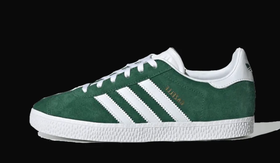 Gazelle Junior Dark Green White<Adidas Discount