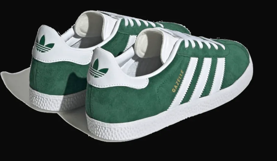 Gazelle Junior Dark Green White<Adidas Discount
