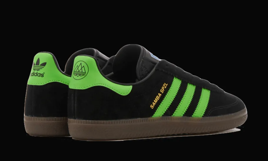 Samba Deco SPZL Core Black Lucid Lime<Adidas Outlet