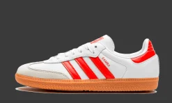 Samba OG White Solar Red Gum<Adidas Hot