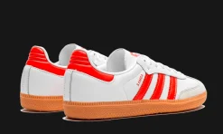 Samba OG White Solar Red Gum<Adidas Hot