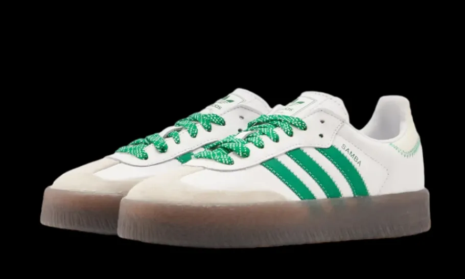 Sambae Cloud White Green<Adidas New