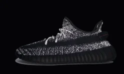 Yeezy Boost 350 V2 Static Black (Reflective)<Adidas New
