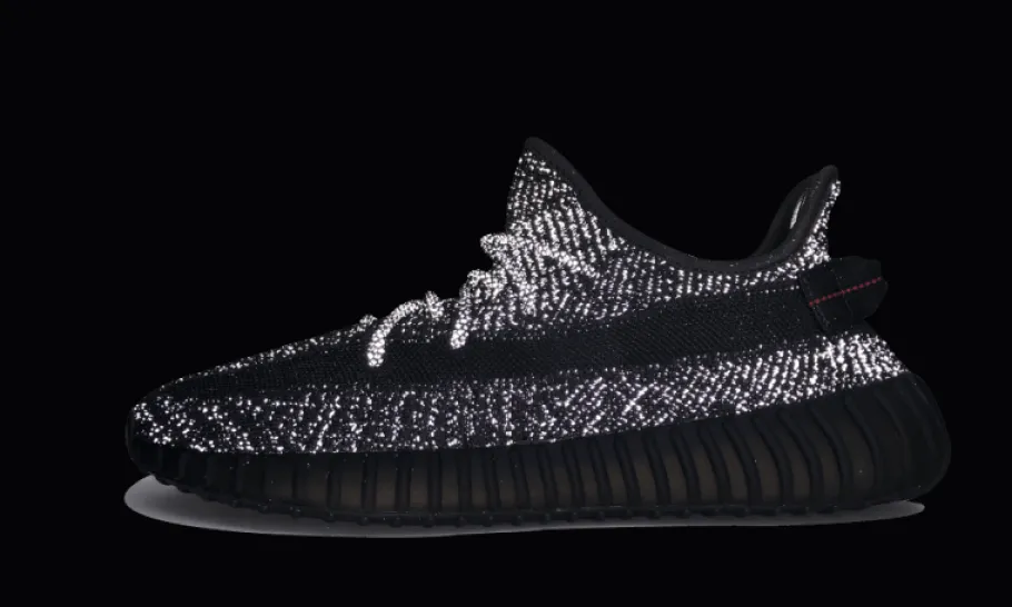 Yeezy Boost 350 V2 Static Black (Reflective)<Adidas New