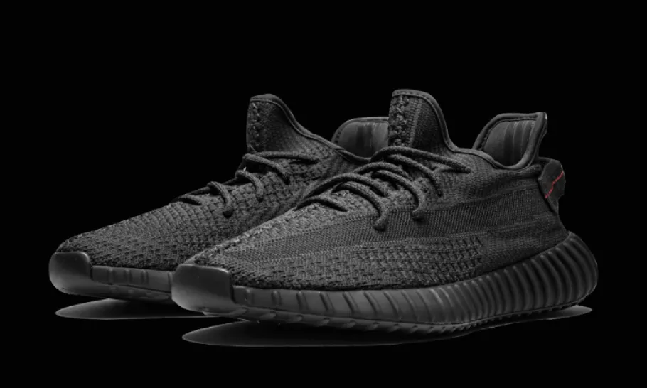 Yeezy Boost 350 V2 Static Black (Reflective)<Adidas New