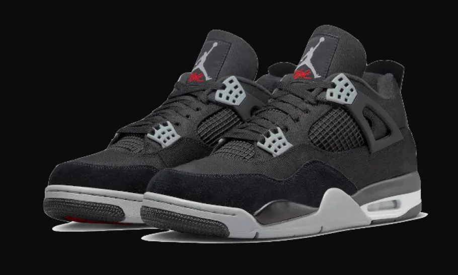 4 Black Canvas<Air Jordan Online