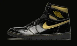 1 High Black Metallic Gold<Air Jordan Fashion