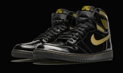 1 High Black Metallic Gold<Air Jordan Fashion