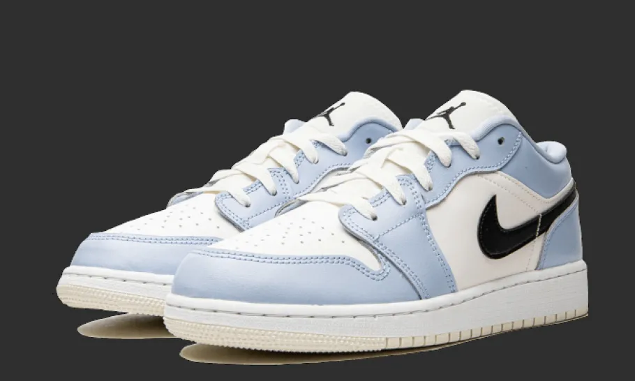 1 Low Ice Blue Black<Air Jordan Best