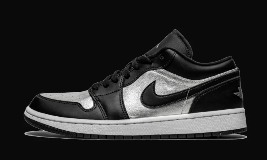 1 Low SE Black Metallic Silver<Air Jordan Fashion