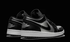 1 Low SE Black Metallic Silver<Air Jordan Fashion