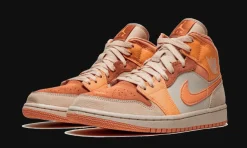 1 Mid Apricot Orange<Air Jordan Best
