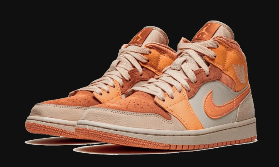 1 Mid Apricot Orange<Air Jordan Best