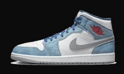 1 Mid French Blue Fire Red<Air Jordan Hot