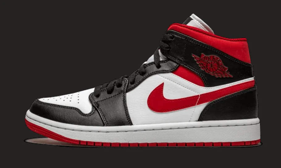 1 Mid Gym Red Black White<Air Jordan Fashion
