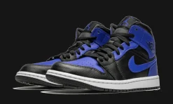 1 Mid Hyper Royal Tumbled Leather<Air Jordan Outlet