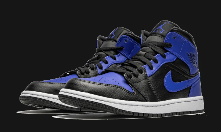 1 Mid Hyper Royal Tumbled Leather<Air Jordan Outlet