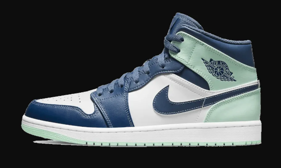 1 Mid Mystic Navy Mint Foam<Air Jordan Hot
