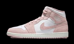 1 Mid Pink Suede<Air Jordan Hot