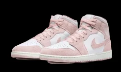 1 Mid Pink Suede<Air Jordan Hot