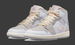 1 Mid SE Craft Inside Out White Grey<Air Jordan Fashion