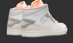 1 Mid SE Craft Inside Out White Grey<Air Jordan Fashion