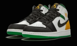 1 Mid SE White Laser Orange Lucky Green<Air Jordan Hot