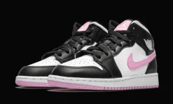 1 Mid White Black Light Arctic Pink<Air Jordan Outlet
