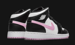 1 Mid White Black Light Arctic Pink<Air Jordan Outlet