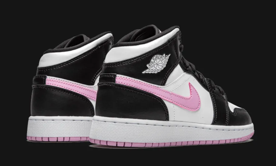 1 Mid White Black Light Arctic Pink<Air Jordan Outlet