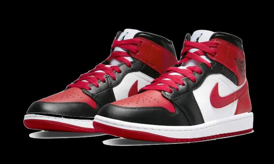 1 Mid White Bred Toe<Air Jordan Online