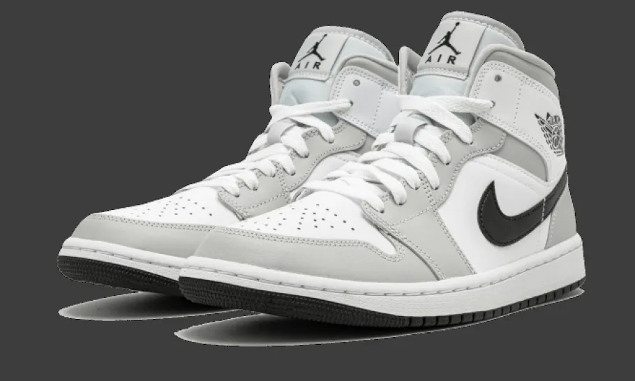 1 Mid White Light Smoke Grey<Air Jordan Discount