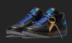 2 Retro Low SP Off-White Black Blue<Air Jordan Outlet