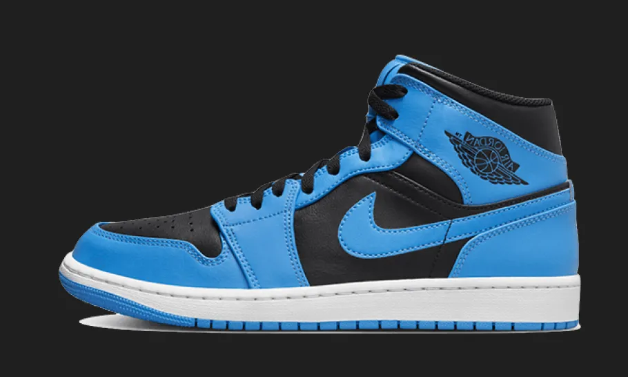 Air Jordan 1 Mid University Blue Black<Air Jordan Discount