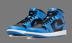 Air Jordan 1 Mid University Blue Black<Air Jordan Discount