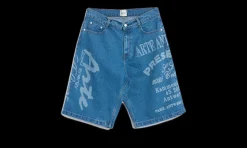 Short Print Denim Bleach<Arte Online
