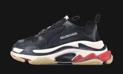 Triple S Black Red<Balenciaga Hot