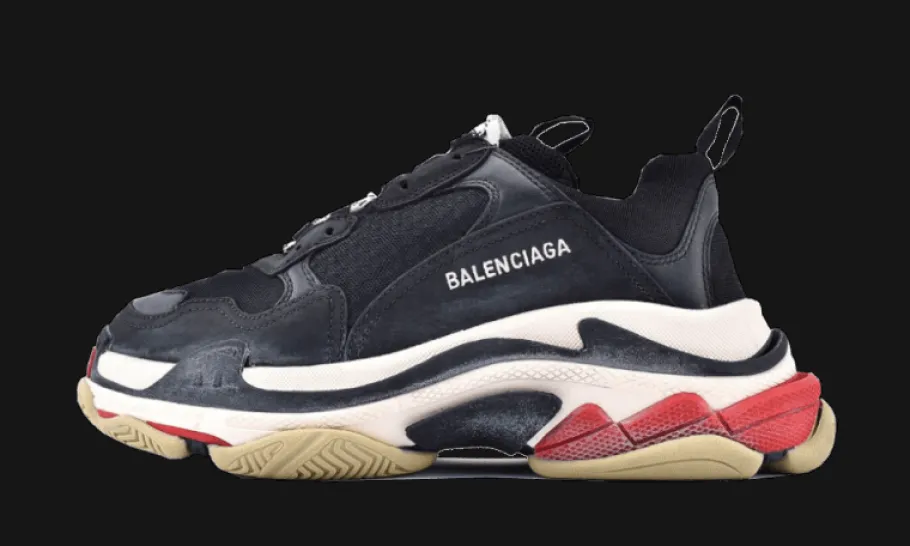 Triple S Black Red<Balenciaga Hot