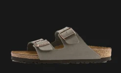 Arizona Birko-Flor Nubuck Stone<Birkenstock Clearance