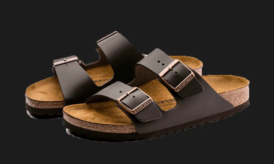 Arizona Natural Leather Dark Brown<Birkenstock Outlet