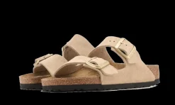 Arizona Suède Narrow Sandcastle<Birkenstock Sale