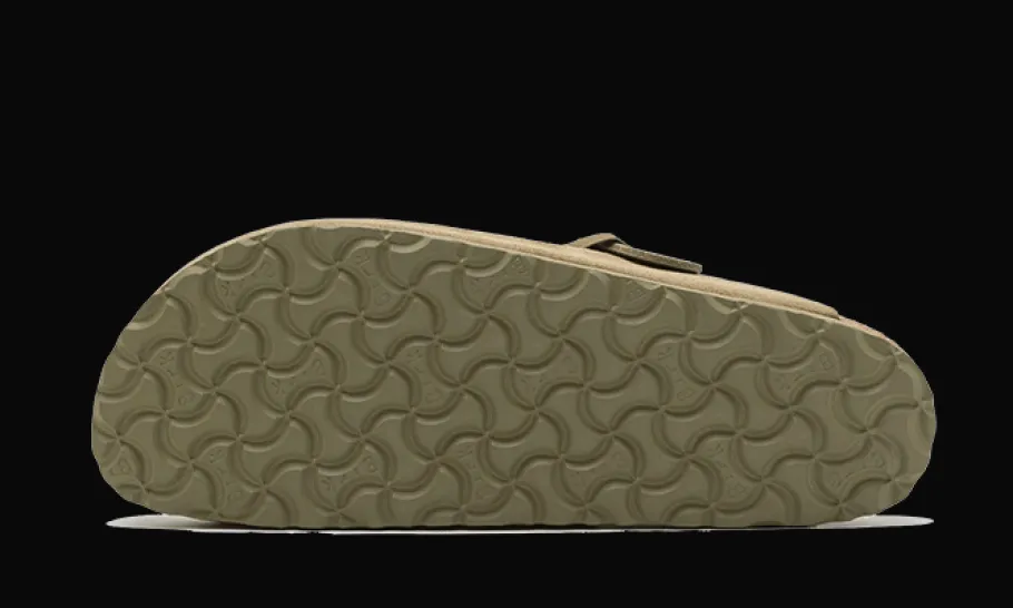Boston Suede Regular Faded Khaki<Birkenstock Clearance
