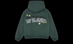 My Planet Zip Up Hoodie Green<Broken Planet Discount