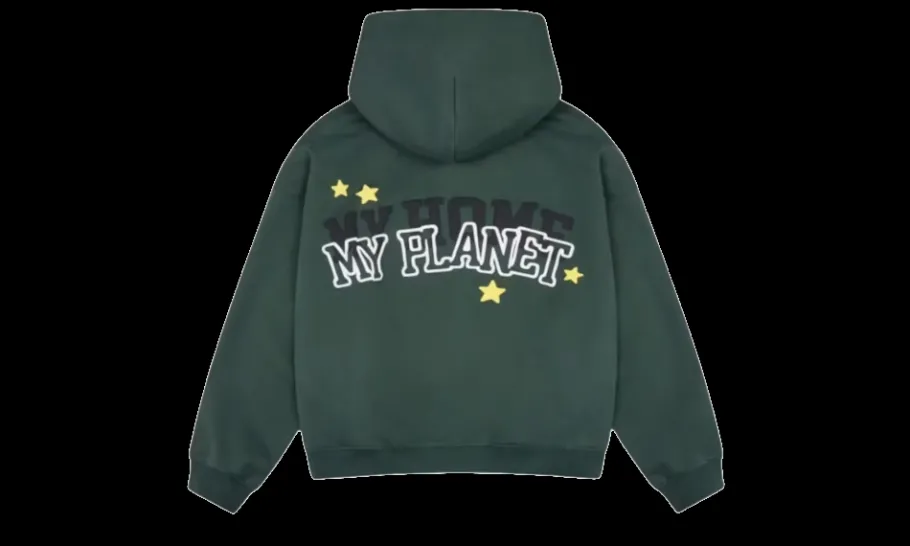 My Planet Zip Up Hoodie Green<Broken Planet Discount