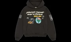 Repair Services Hoodie Soot Black<Broken Planet Sale