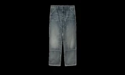 Double Knee Pant Blue Worn Used Wash<Carhartt WIP Online